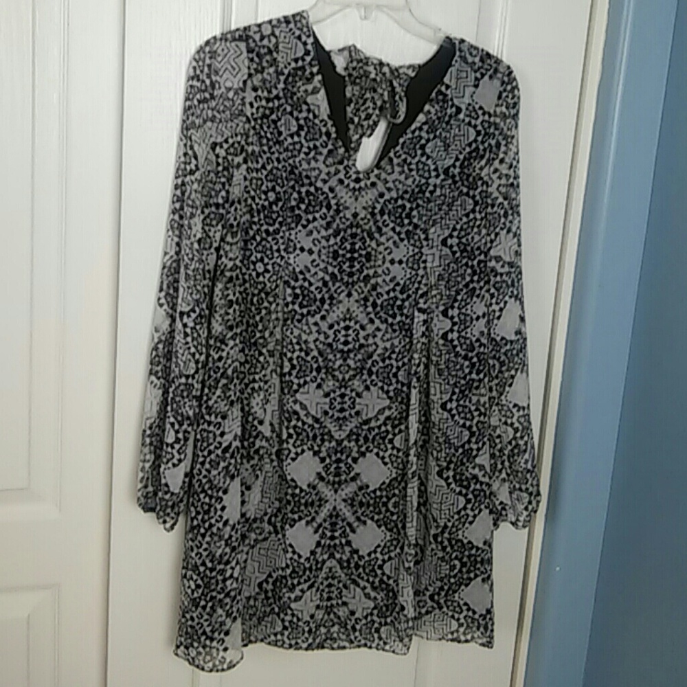 BCBGeneration black print dress, Size S